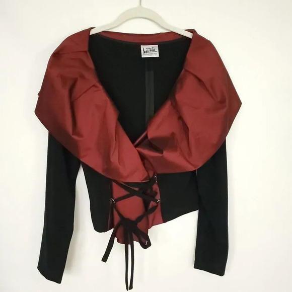 Vintage ANGELO TARLAZZI Paris Wool Blouse Top Long Sleeve size 10 (medium/large) - Picture 5 of 15